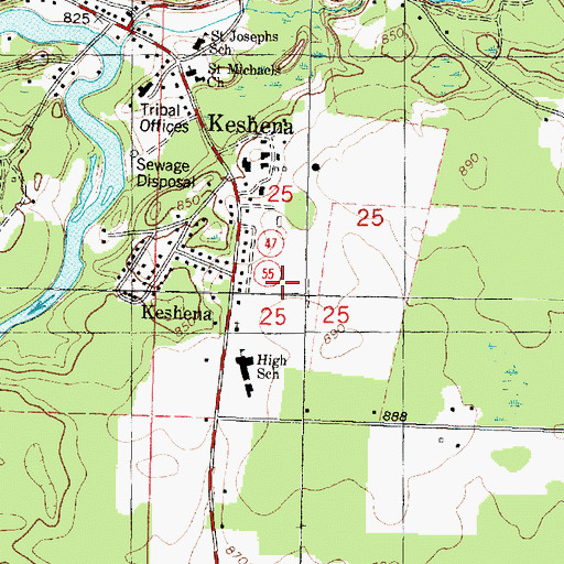 Topographic Map of Schoolview Addition, WI