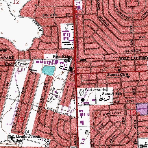 Topographic Map of Seminole Trust Land, FL