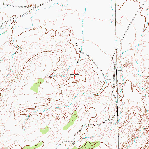 Topographic Map of Sheep Springs Chapter, NM