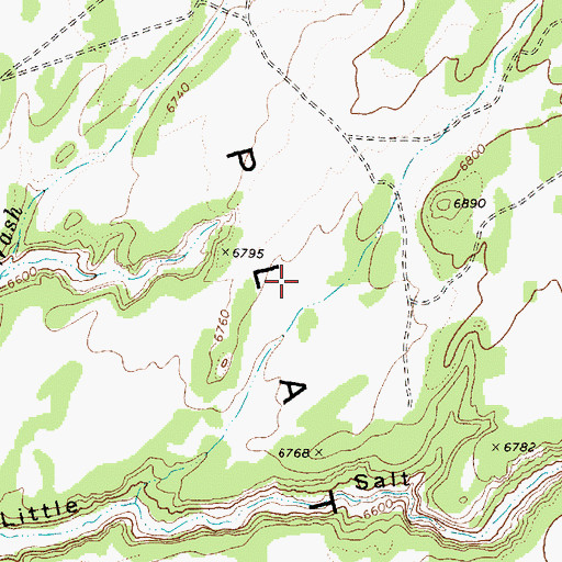 Topographic Map of Shonto Chapter, AZ