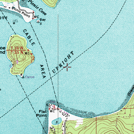 Topographic Map of Samish Tribal Designated Statistical Area, WA