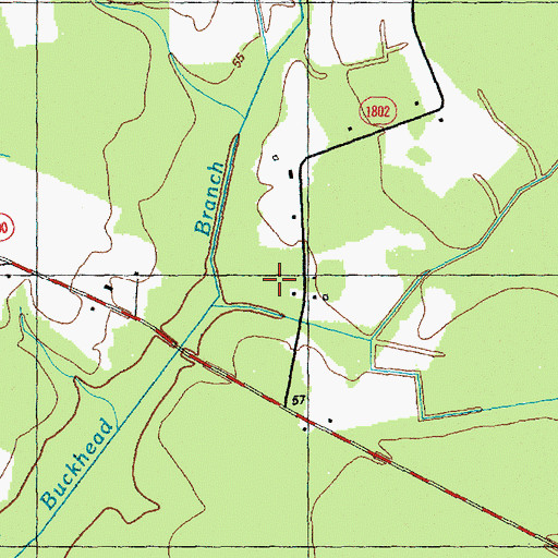 Topographic Map of Waccamaw Siouan State Designated Tribal Statistical Area, NC