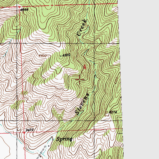 Topographic Map of Arlee District, MT