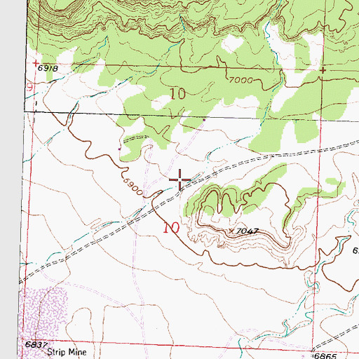 Topographic Map of Baca Chapter, NM