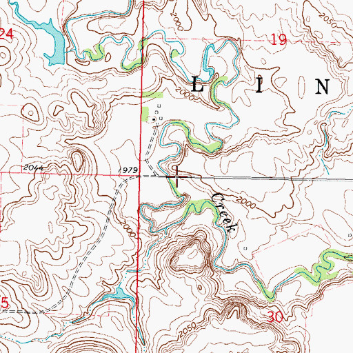 Topographic Map of Bear Soldier District, SD