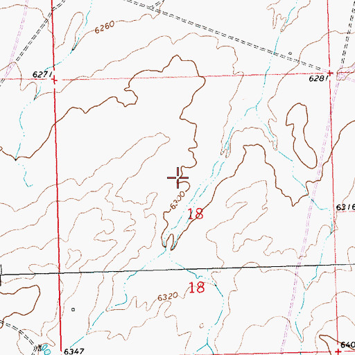 Topographic Map of Becenti Chapter, NM