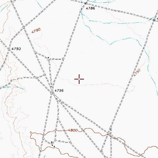 Topographic Map of Bird Springs Chapter, AZ