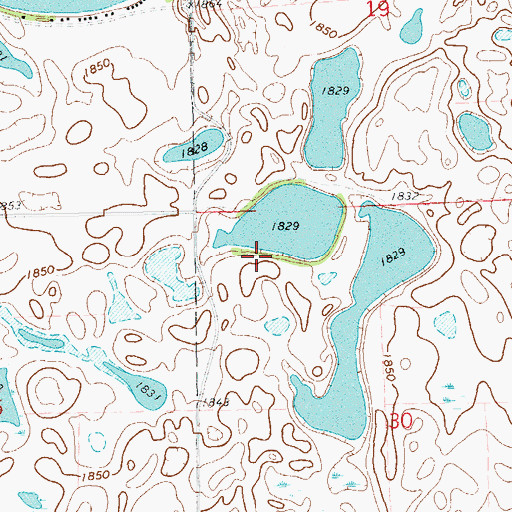 Topographic Map of Buffalo Lake District, SD
