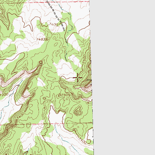 Topographic Map of Casamero Lake Chapter, NM