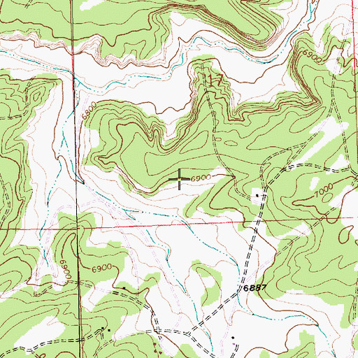 Topographic Map of Chi Chil Tah Chapter, NM