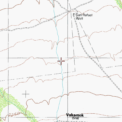 Topographic Map of Chukut Kuk District, AZ