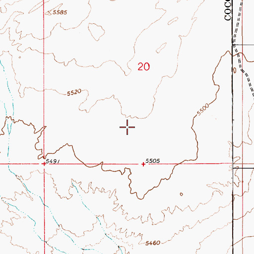 Topographic Map of Shonto District, AZ