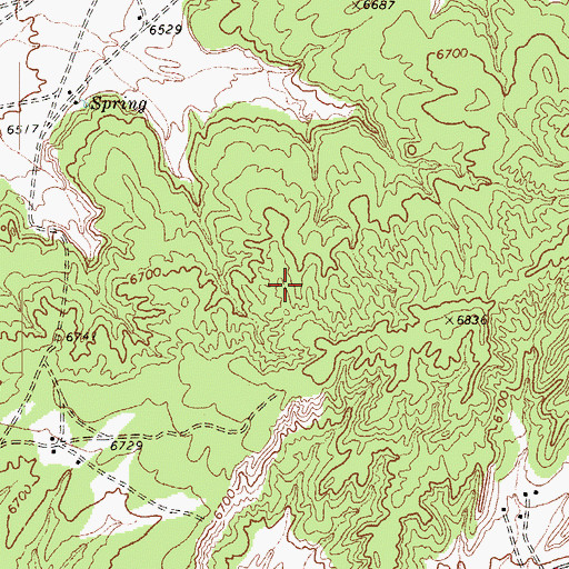 Topographic Map of Steamboat Chapter, AZ