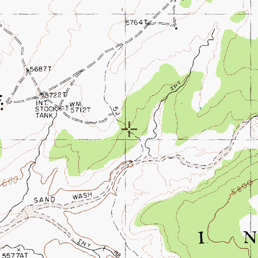 Topographic Map of Sweetwater Chapter, AZ