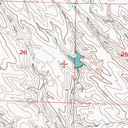 Topographic Map of Swift Bear Segment, SD