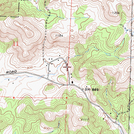 Topographic Map of Table Mountain Rancheria, CA