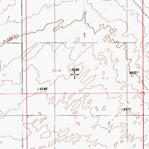 Topographic Map of Talahogan District, AZ
