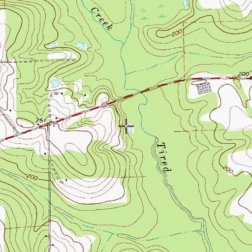 Topographic Map of Tama Reservation, GA