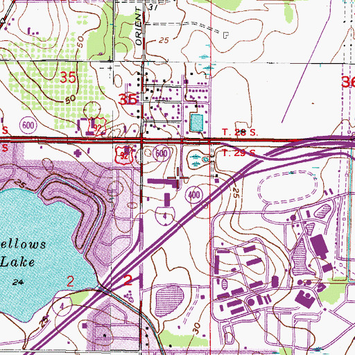 Topographic Map of Tampa Reservation, FL