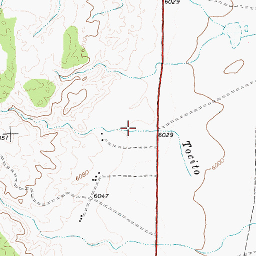 Topographic Map of Tohatchi Chapter, NM