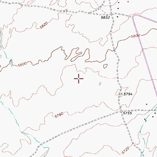 Topographic Map of Tonalea Chapter, AZ