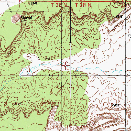 Topographic Map of Toreva District, AZ