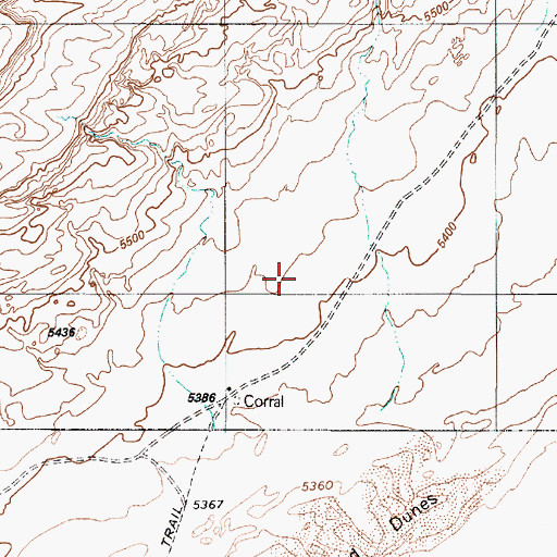 Topographic Map of Tuba City Chapter, AZ