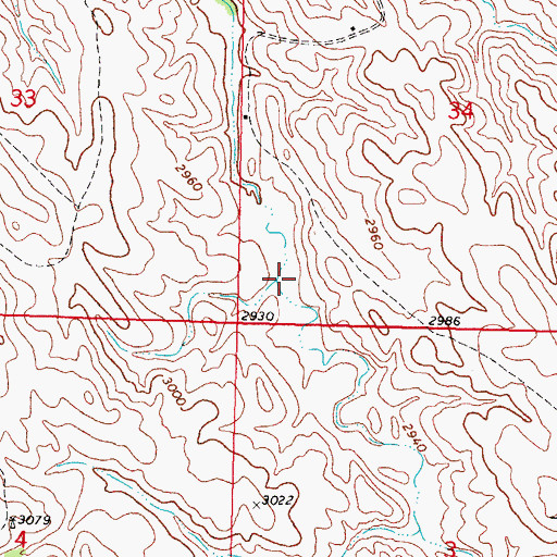Topographic Map of Upper Cut Meat Segment, SD