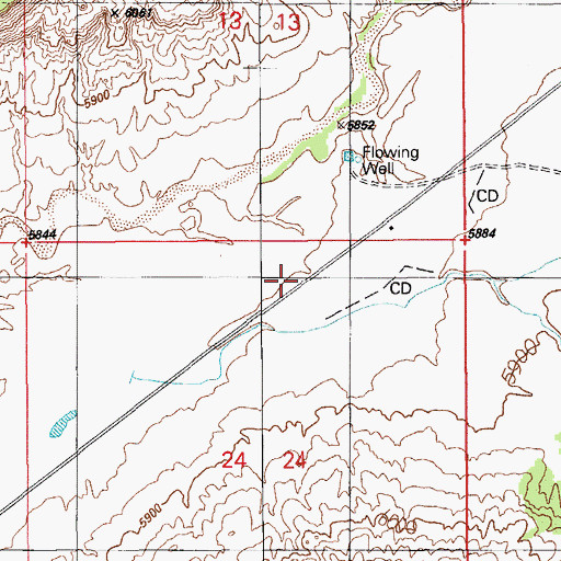 Topographic Map of Upper Polacca District, AZ