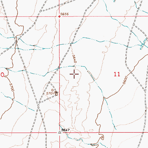 Topographic Map of West Dinnebito District, AZ