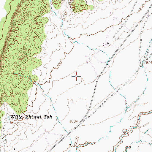 Topographic Map of Whippoorwill Chapter, AZ