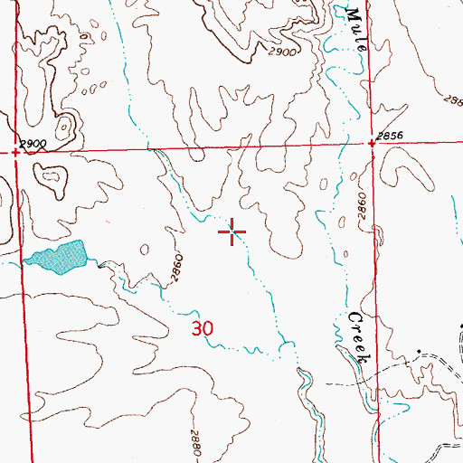 Topographic Map of White Clay District, SD
