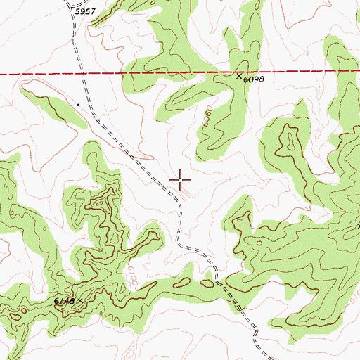 Topographic Map of Wide Ruins Chapter, AZ