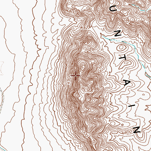 Topographic Map of Ysleta del Sur Pueblo, TX