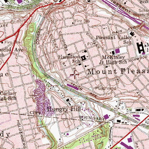 Topographic Map of Precious Foundation Holiness Church, NY