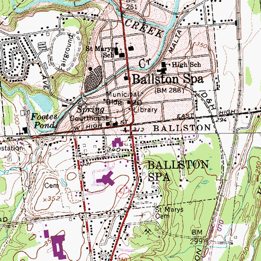 Topographic Map of Christ Episcopal Church, NY