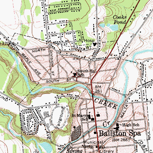 Topographic Map of Gospel Tabernacle, NY