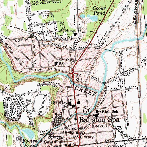 Topographic Map of Union Fire Company Number 2, NY