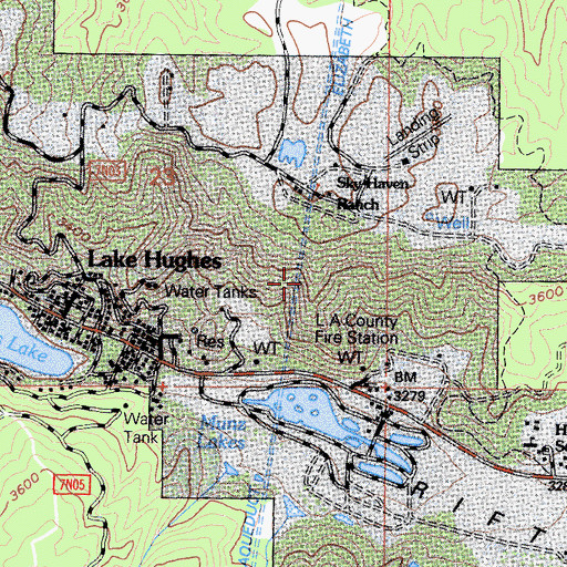 Topographic Map of Elizabeth Tunnel, CA