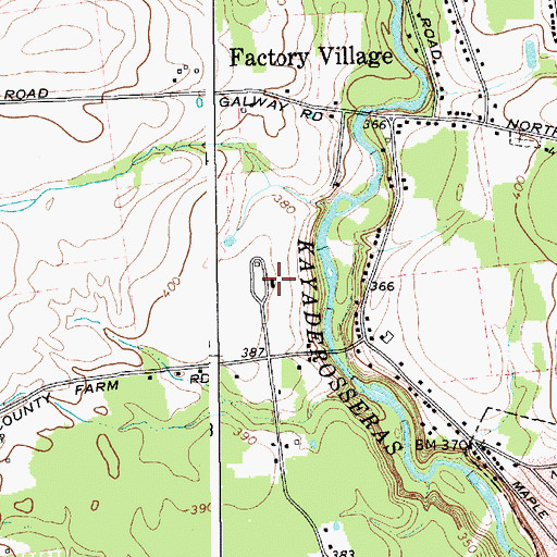 Topographic Map of Saratoga County Home (historical), NY