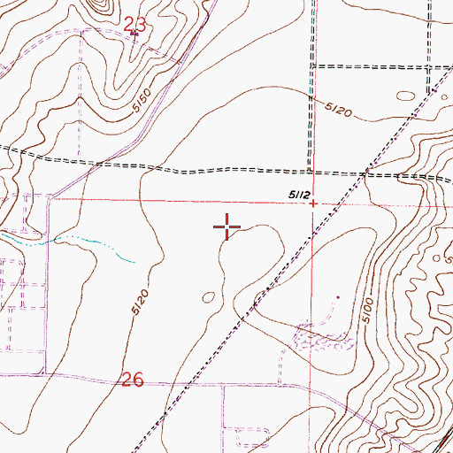 Topographic Map of Mariposa Basin Park, NM