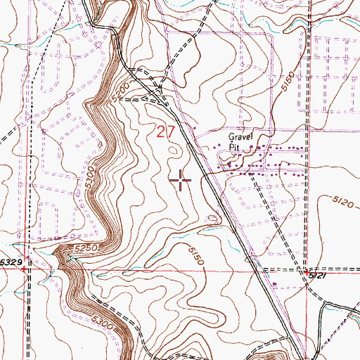 Topographic Map of Santa Fe Village Park, NM