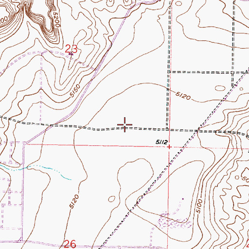 Topographic Map of Lyndon Baines Johnson Middle School, NM