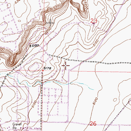 Topographic Map of Marie M Hughes Elementary School, NM