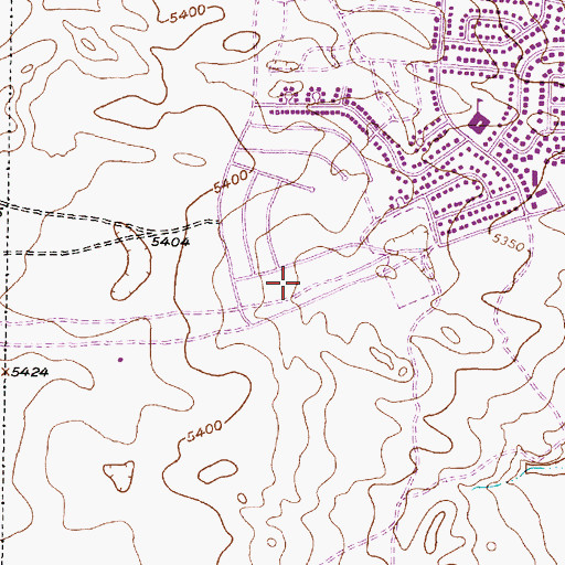Topographic Map of Paradise Christian School, NM