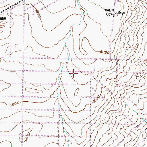 Topographic Map of Puesta del Sol Elementary, NM