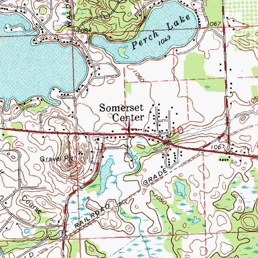 Topographic Map of Grace Baptist Church, MI