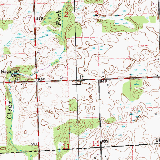 Topographic Map of Lighthouse Christian School, MI