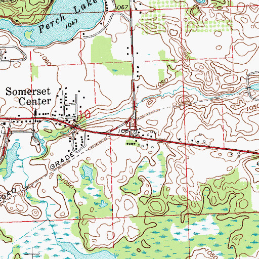 Topographic Map of WHL McCourtie Historical Marker, MI