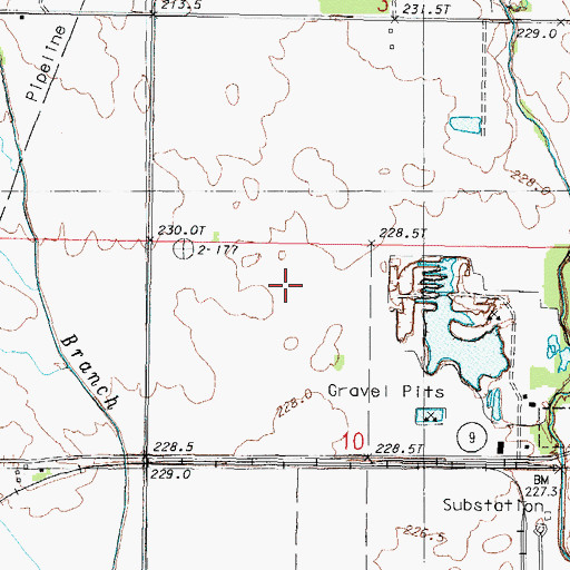 Topographic Map of Gibson City Power Plant, IL